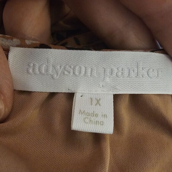 Adyson Parker 1X Mini Floral Baby Doll Silhouette Dress Tired Boho Flowy Ditsy - Picture 5 of 9